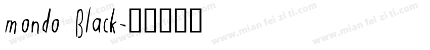 mondo Black字体转换